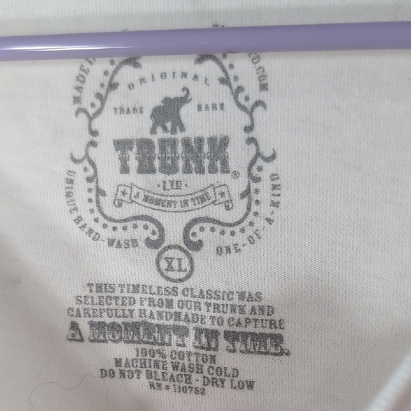 Trunk | Sex Pistols Cream And Purple Distressed Long Sleeve Cotton Tee Size XL - Picture 7 of 9